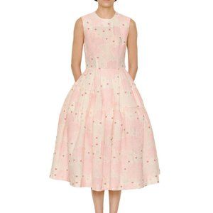 Simone Rocha Floral Brocade Dress